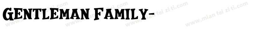 Gentleman Family字体转换